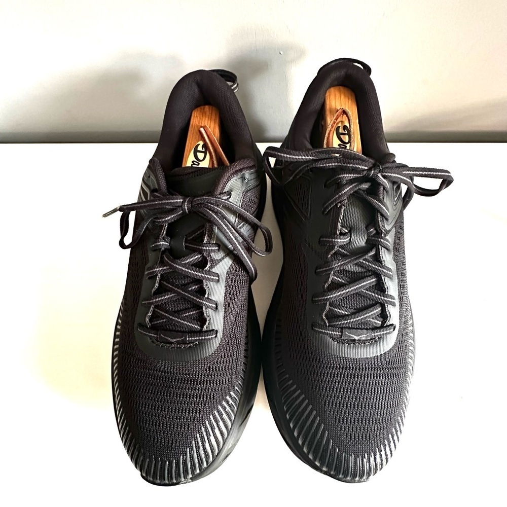 Hoka One One Bondi 7 X-Wide Low Top Black Sneakers Size 10.5 (4E) EUC Athletic - Picture 2 of 10